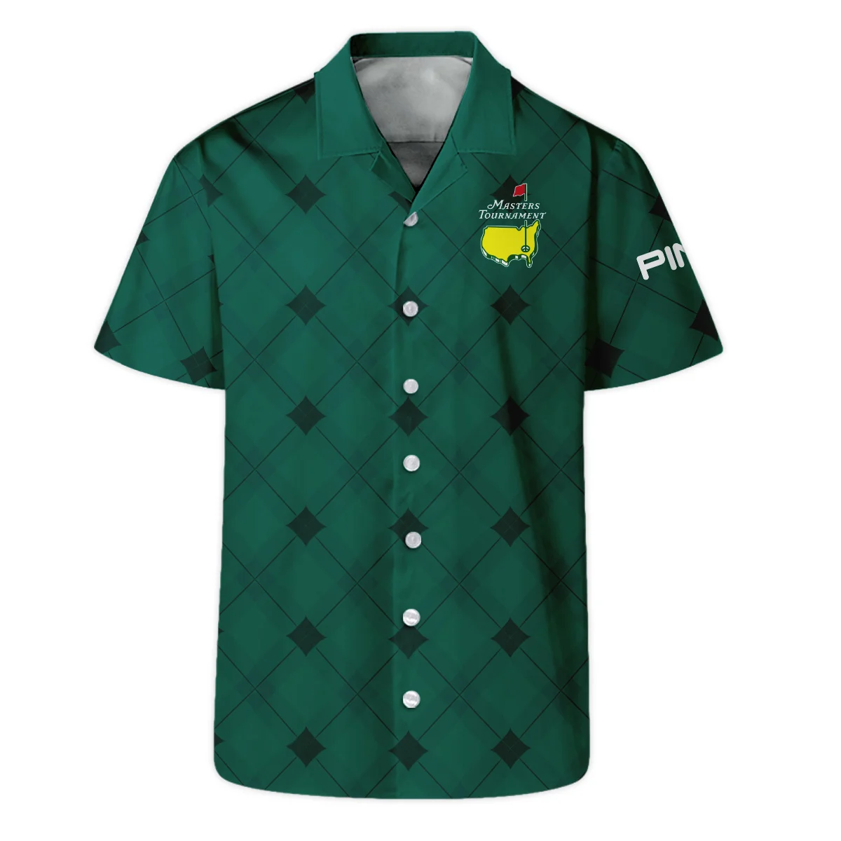 Golf Masters Tournament Green Argyle Pattern Ping Hawaiian Shirt Style Classic Oversized Hawaiian Shirt