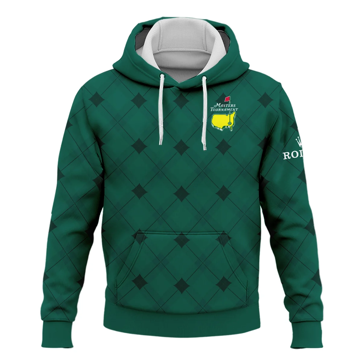 Golf Masters Tournament Green Argyle Pattern Rolex Hoodie Shirt Style Classic Hoodie Shirt