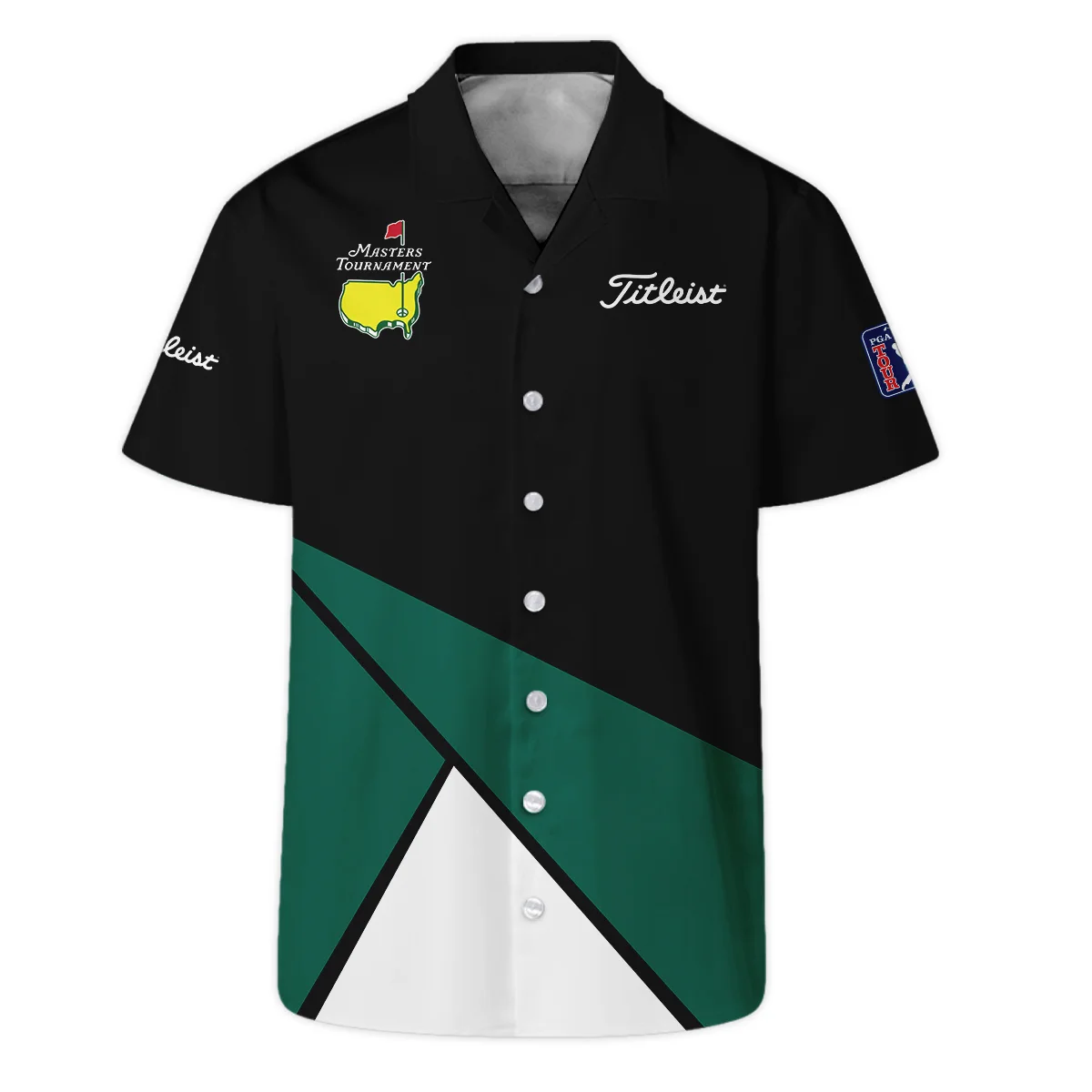 Masters Tournament Adidas Dark Green Gradient Stripes Pattern Hawaiian Shirt Style Classic Oversized Hawaiian Shirt