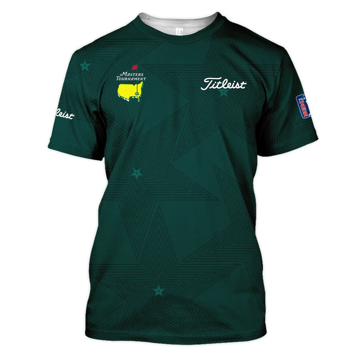 Golf Masters Tournament Titleist Unisex T-Shirt Stars Dark Green Golf Sports All Over Print T-Shirt