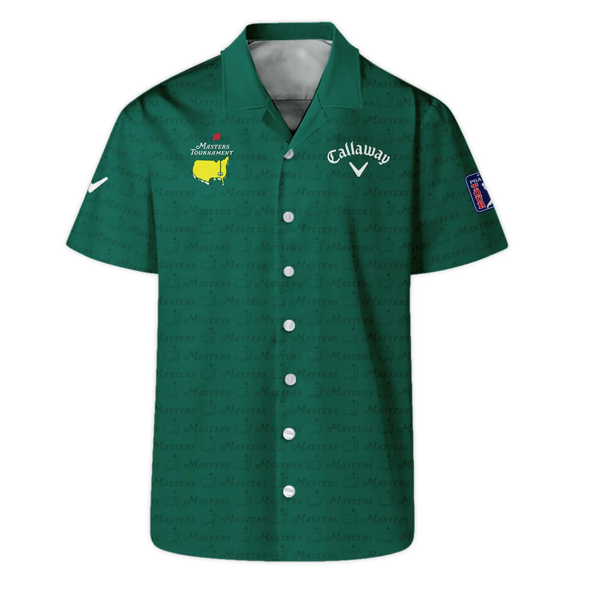 Masters Tournament Parsons Xtreme Golf Dark Green Star Pattern Hawaiian Shirt Style Classic Oversized Hawaiian Shirt