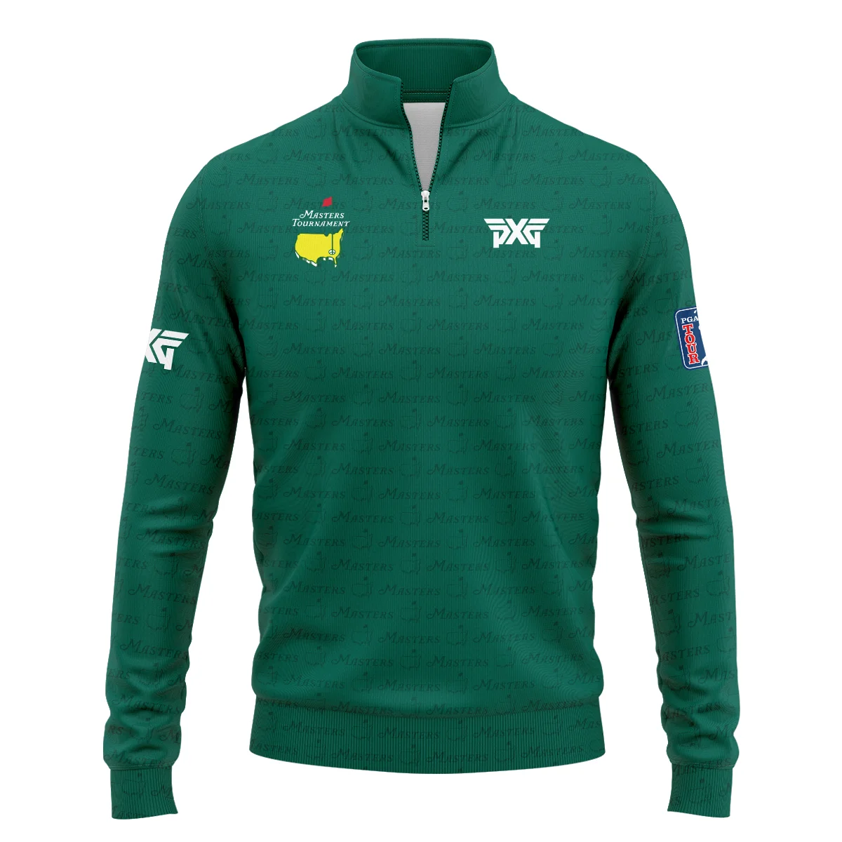 Golf Pattern Cup Green Masters Tournament Parsons Xtreme Golf Quarter-Zip Jacket Style Classic Quarter-Zip Jacket