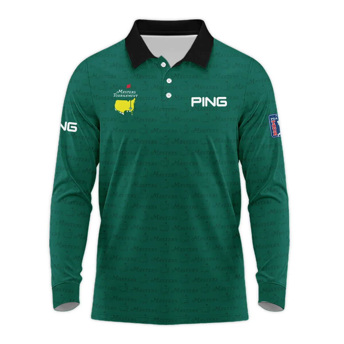 Golf Pattern Cup Green Masters Tournament Ping Long Polo Shirt Style Classic Long Polo Shirt For Men