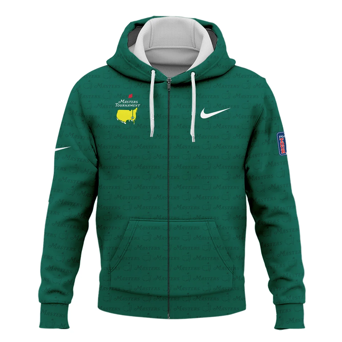 Golf Pattern Cup White Mix Green Masters Tournament Nike Zipper Hoodie Shirt Style Classic Zipper Hoodie Shirt