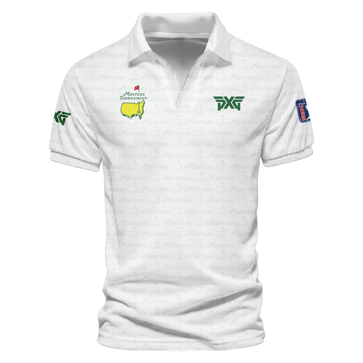 Golf Pattern Cup White Mix Green Masters Tournament Parsons Xtreme Golf Vneck Polo Shirt Style Classic Polo Shirt For Men