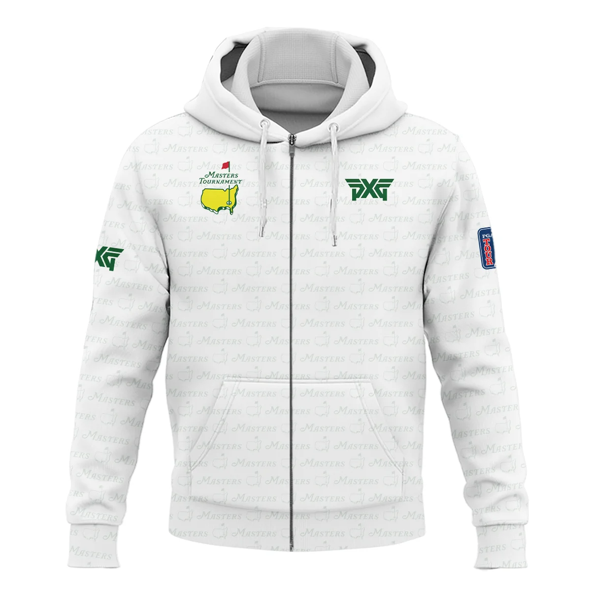 Golf Pattern Cup White Mix Green Masters Tournament Parsons Xtreme Golf Zipper Hoodie Shirt Style Classic Zipper Hoodie Shirt