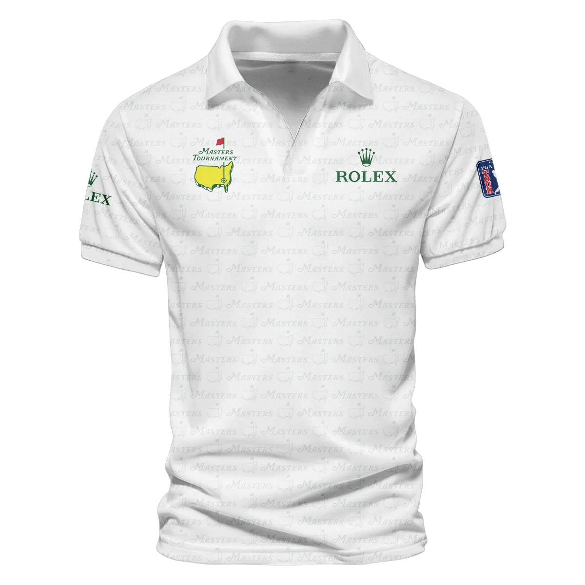 Golf Pattern Cup White Mix Green Masters Tournament Rolex Vneck Polo Shirt Style Classic Polo Shirt For Men