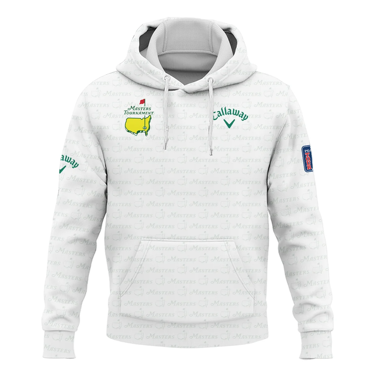 Golf Pattern Masters Tournament Callaway Hoodie Shirt White And Green Color Golf Sports All Over Print Hoodie Shirt