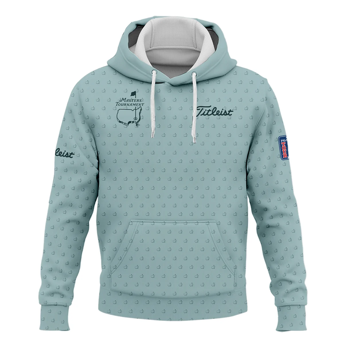 Golf Pattern Masters Tournament Titleist Hoodie Shirt Cyan Pattern All Over Print Hoodie Shirt