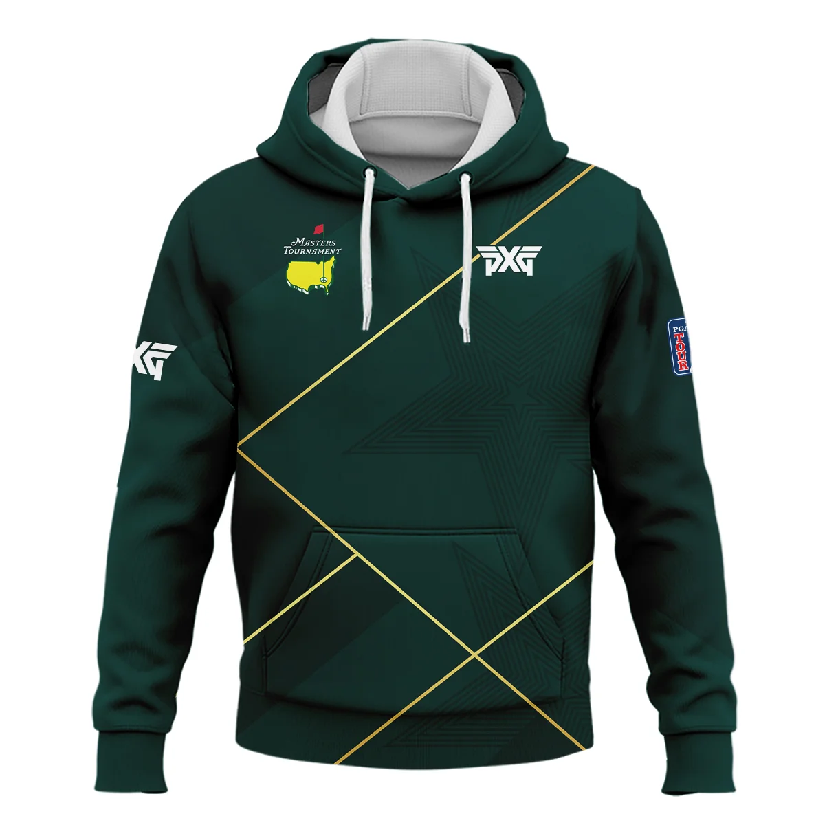 Masters Tournament Parsons Xtreme Golf Star Dark Green Pattern Hoodie Shirt Style Classic Hoodie Shirt