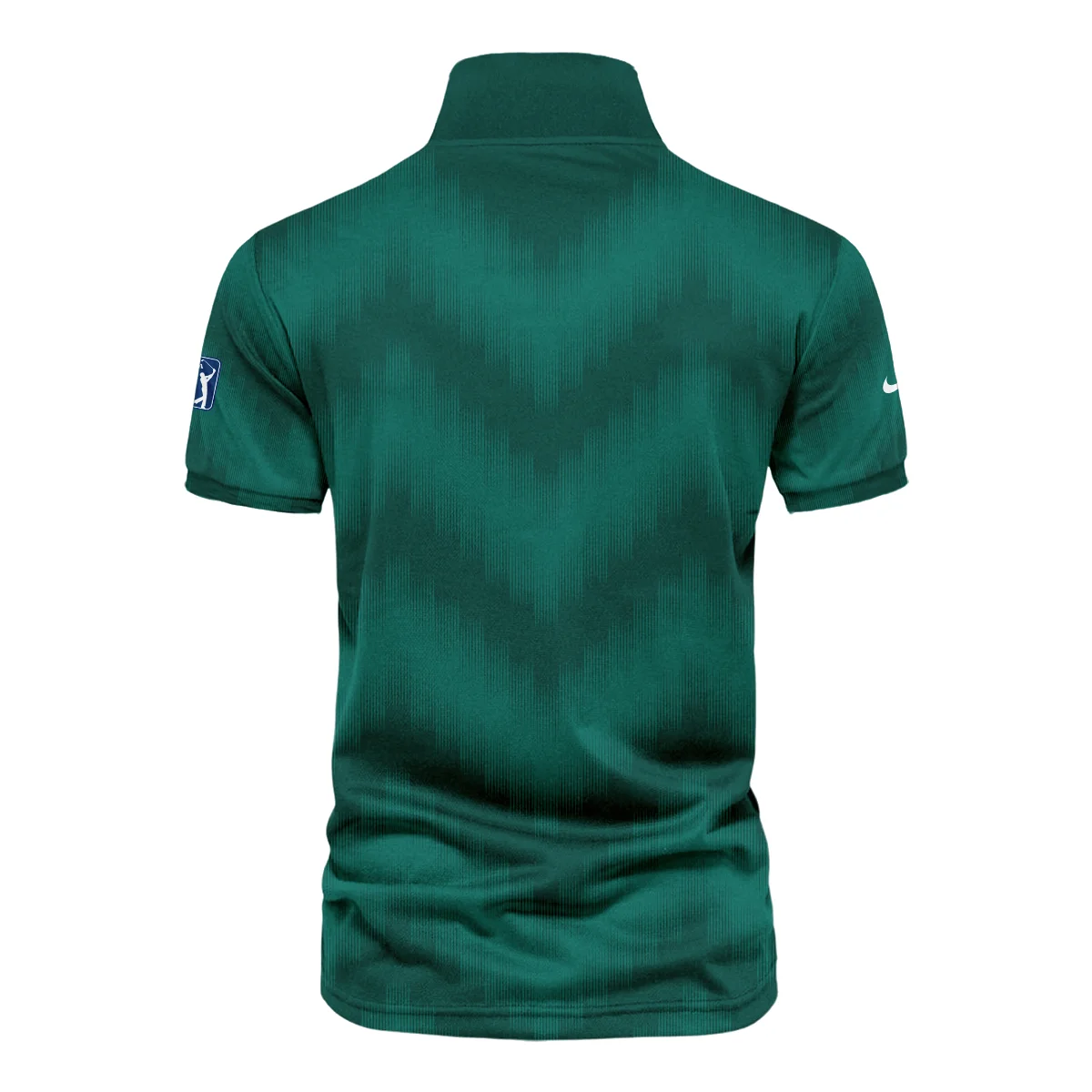 Golf Sport Green Gradient Stripes Pattern Nike Masters Tournament Vneck Polo Shirt Style Classic Polo Shirt For Men