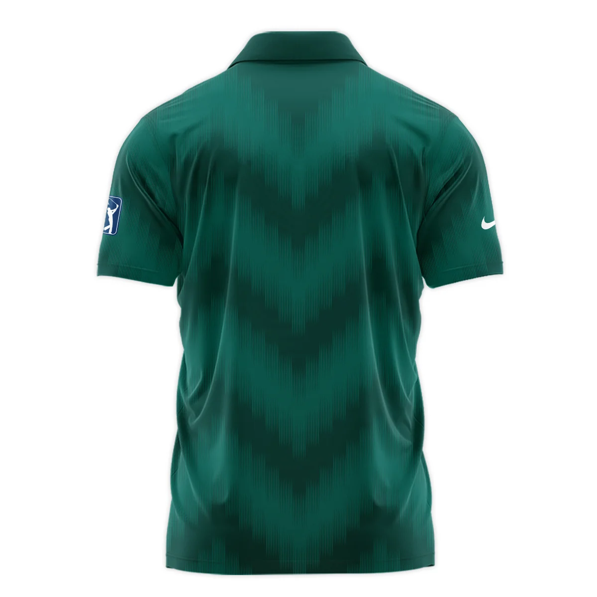 Golf Sport Green Gradient Stripes Pattern Nike Masters Tournament Zipper Polo Shirt Style Classic Zipper Polo Shirt For Men