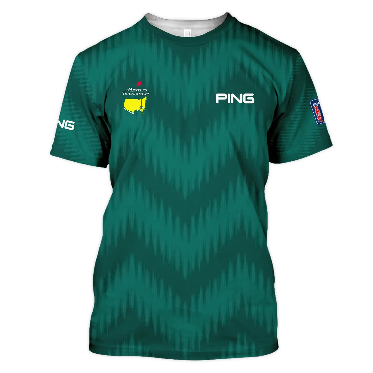 Golf Sport Green Gradient Stripes Pattern Ping Masters Tournament Unisex T-Shirt Style Classic T-Shirt