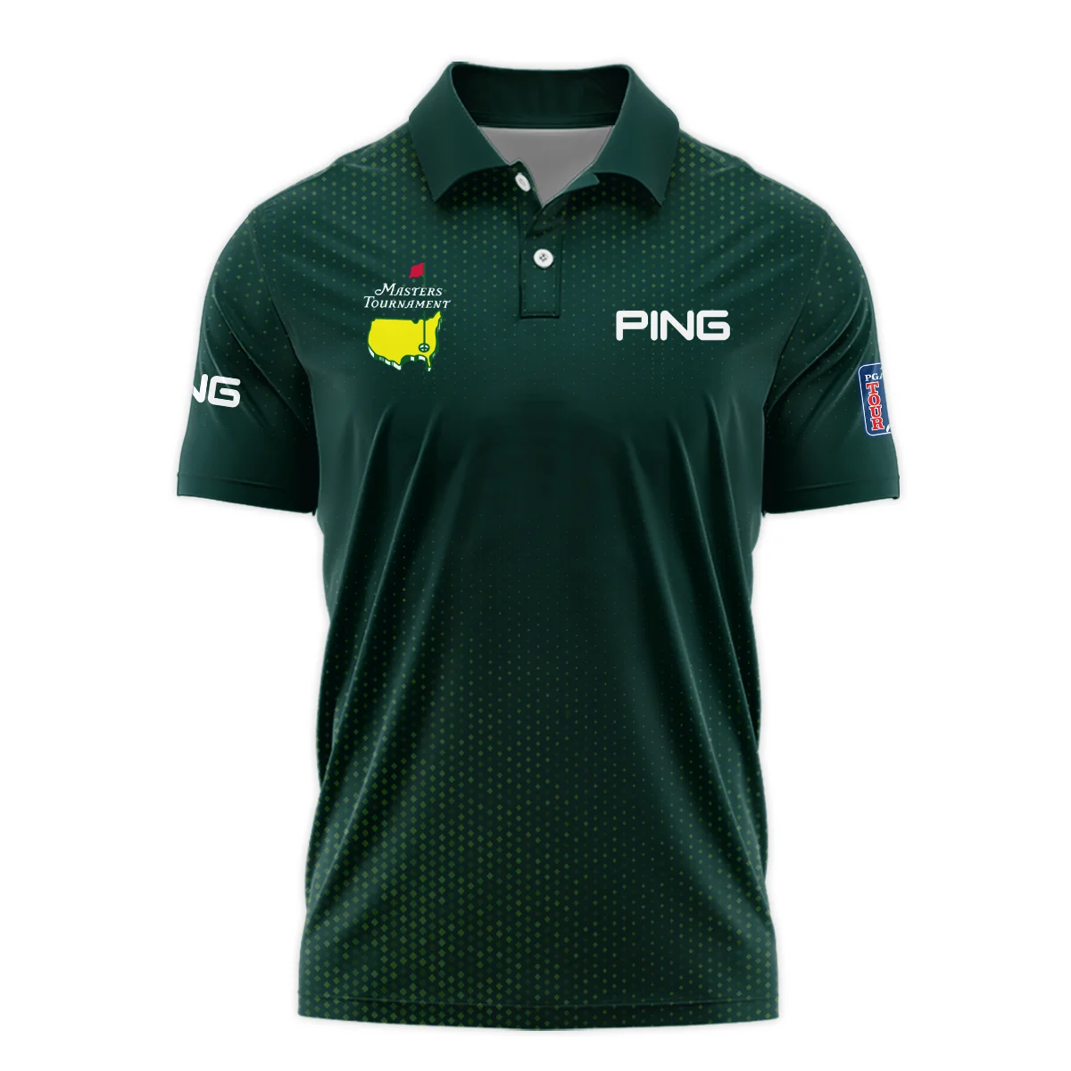 Golf Sport Masters Tournament Callaway Polo Shirt Sports Dinamond Shape Dark Green Polo Shirt For Men