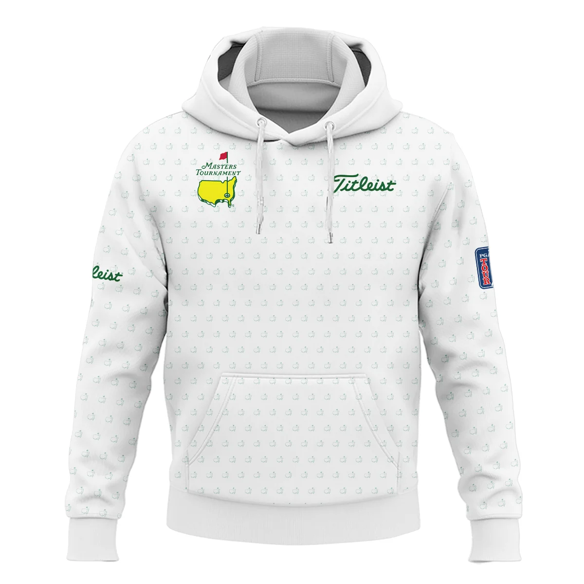 Golf Sport Masters Tournament Titleist Hoodie Shirt Sports Logo Pattern White Green Hoodie Shirt