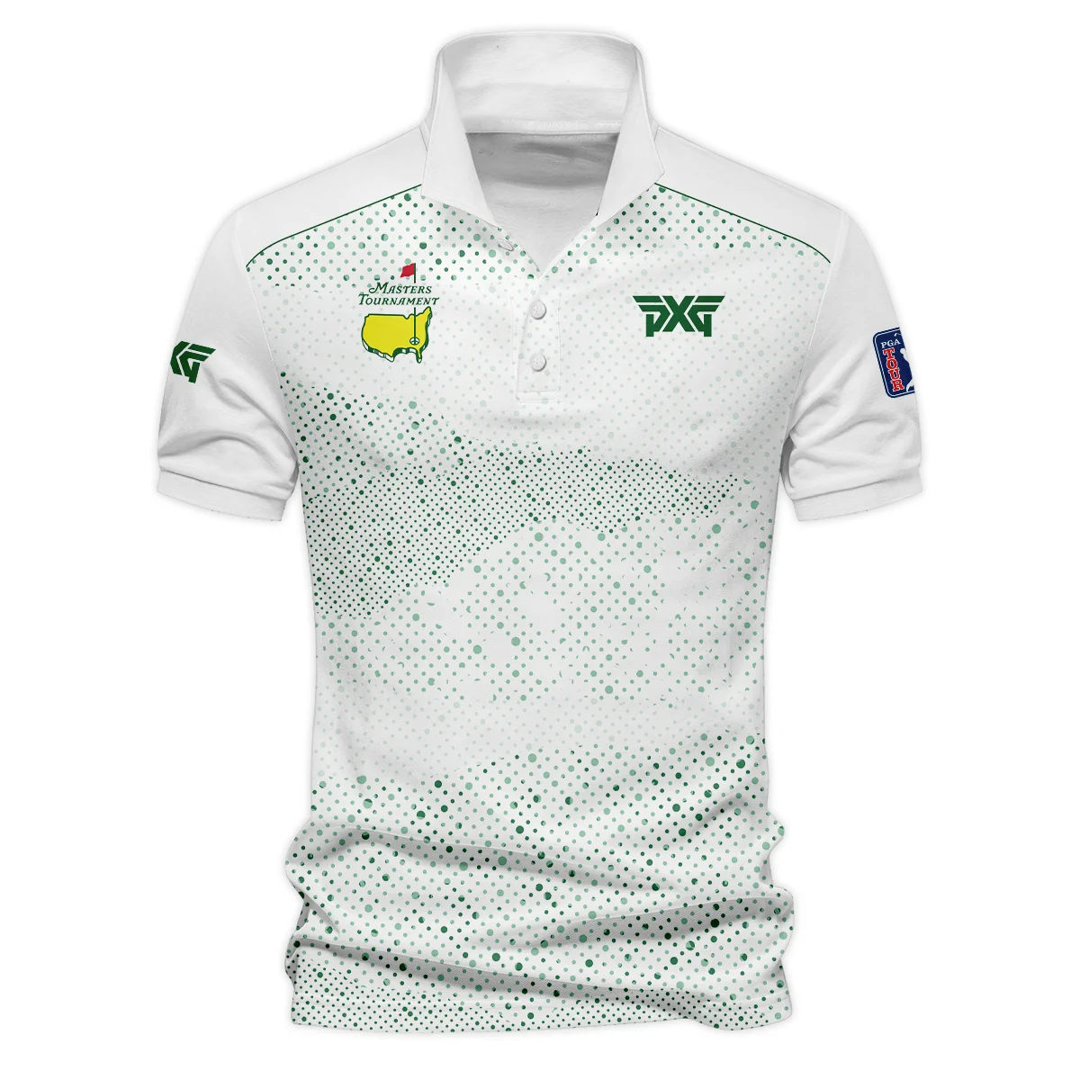 Golf Stye Classic White Mix Green Masters Tournament Parsons Xtreme Golf Polo Shirt Style Classic Polo Shirt For Men