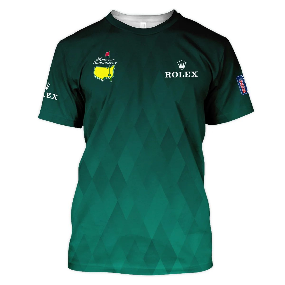 Gradient Dark Green Geometric Pattern Masters Tournament Rolex Unisex T-Shirt Style Classic T-Shirt