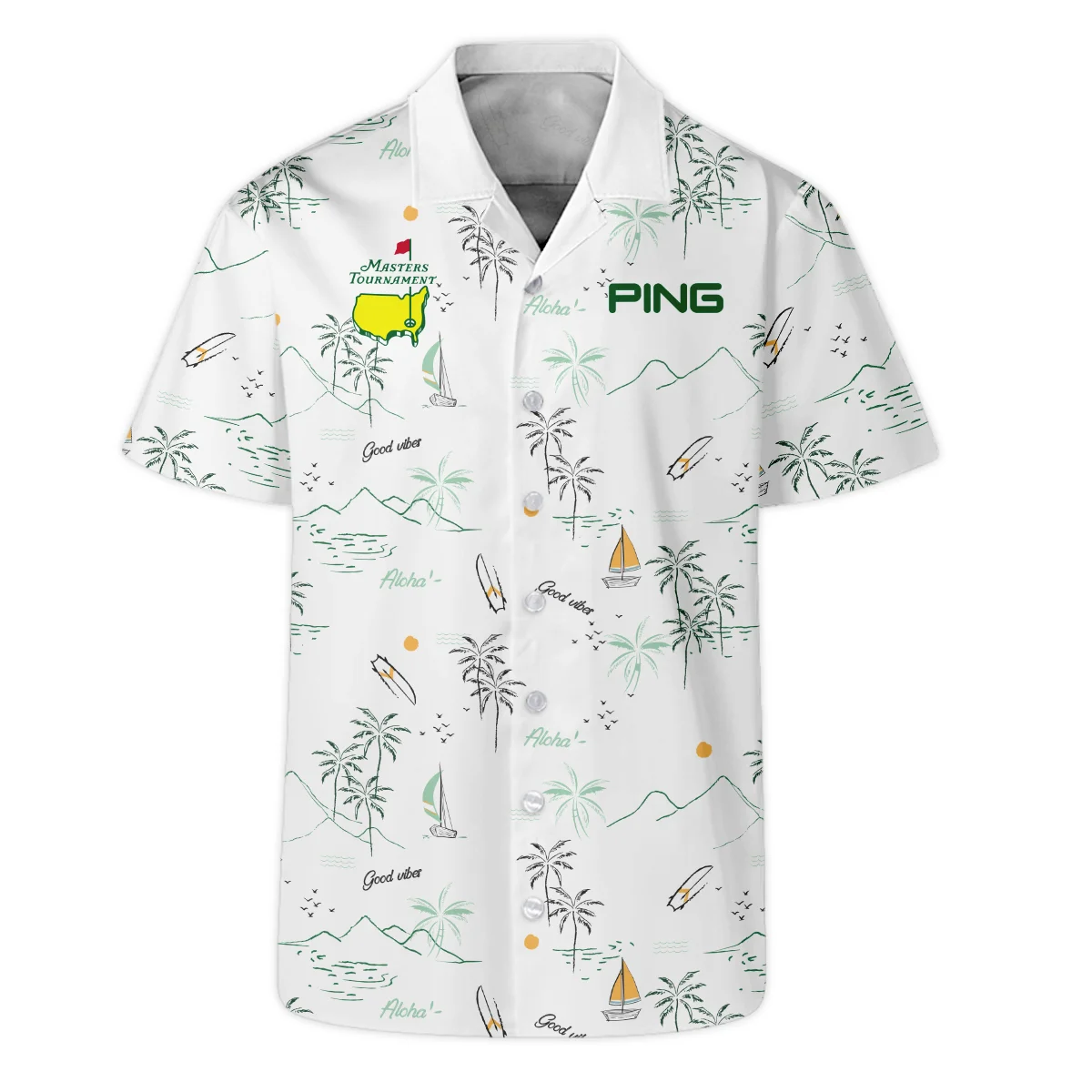 Island Seamless Pattern Golf Masters Tournament Callaway Hawaiian Shirt Style Classic Oversized Hawaiian Shirt