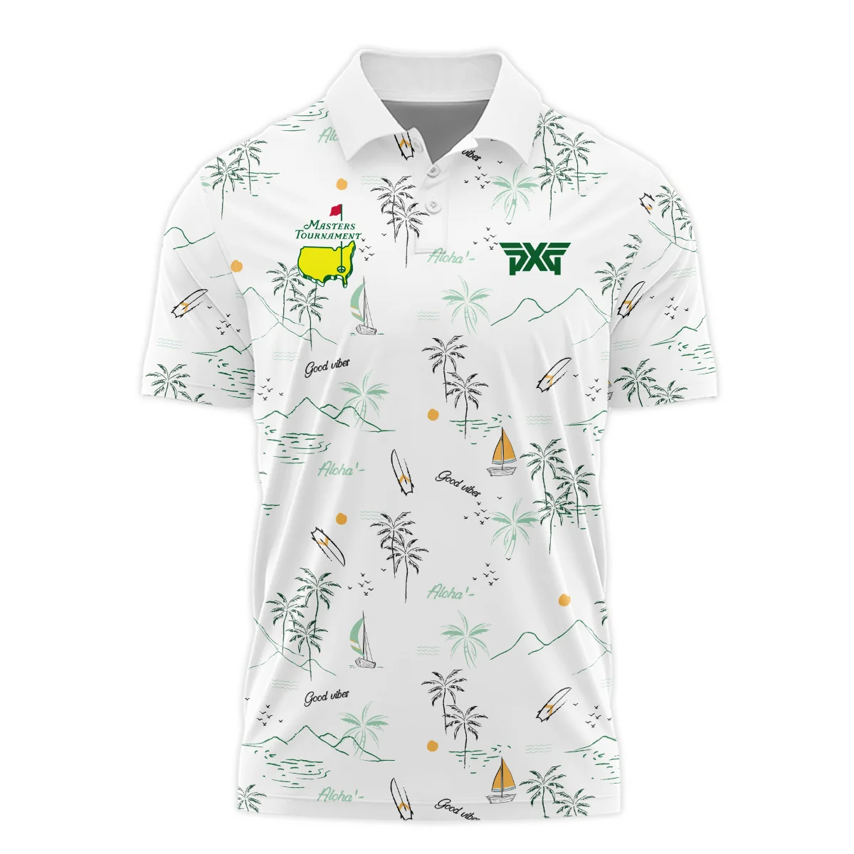 Hawaiian Tribal Elements And Hibiscus Flowers Patchwork Golf Masters Tournament Callaway Polo Shirt Style Classic Polo Shirt For Men