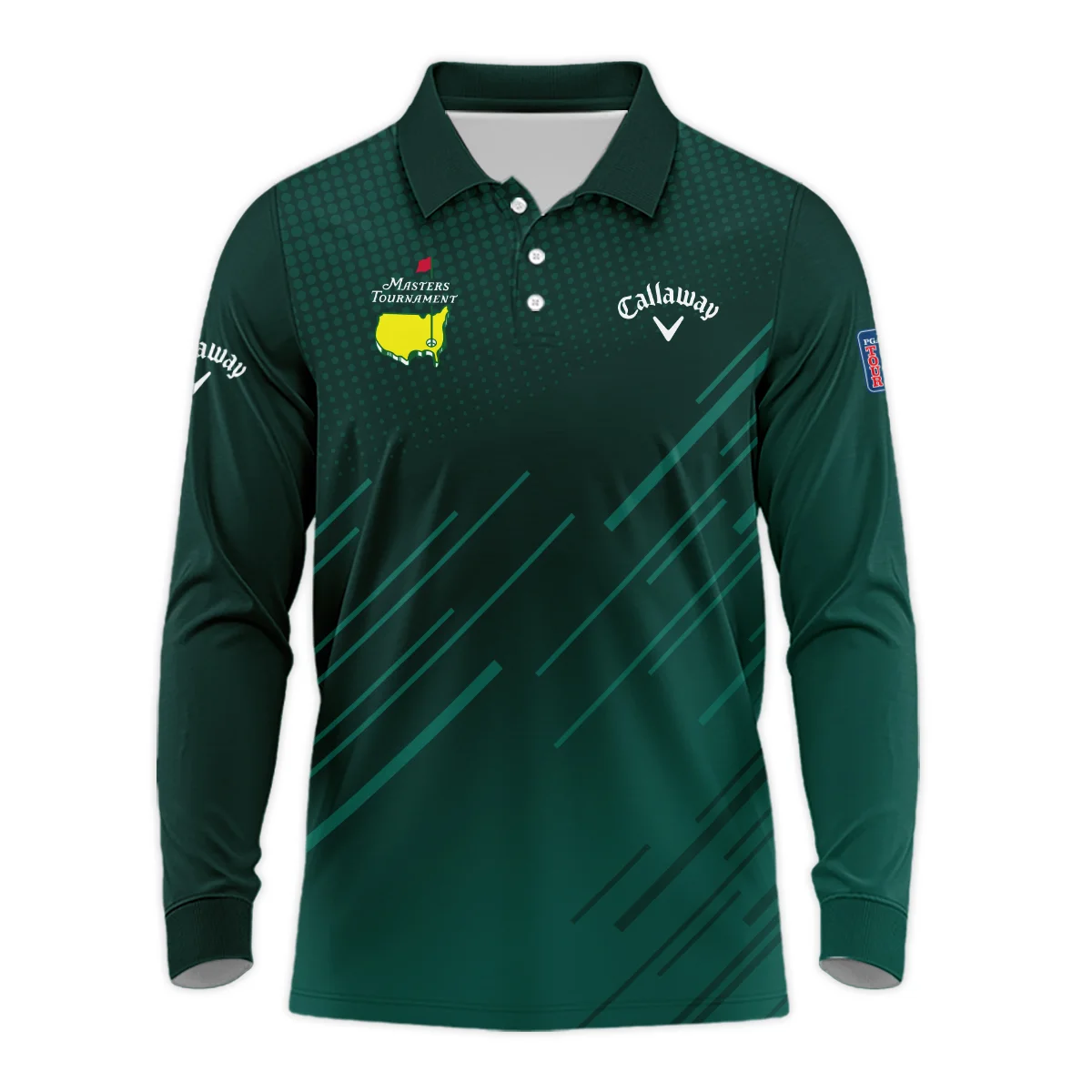 Long Polo Shirt Masters Tournament Personalized Callaway, Refined Fit Inspired by The Masters, HOMT030125A05CLWLPL