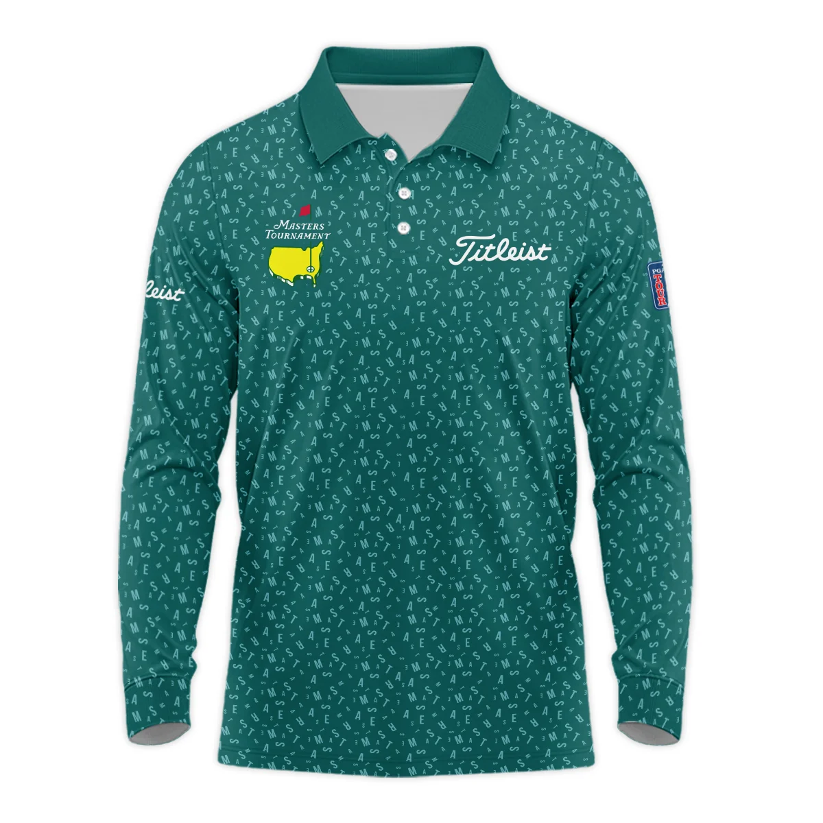 Long Polo Shirt Masters Tournament Personalized Titleist, Signature Collection Special Edition, HOMT201224A02TLLPL