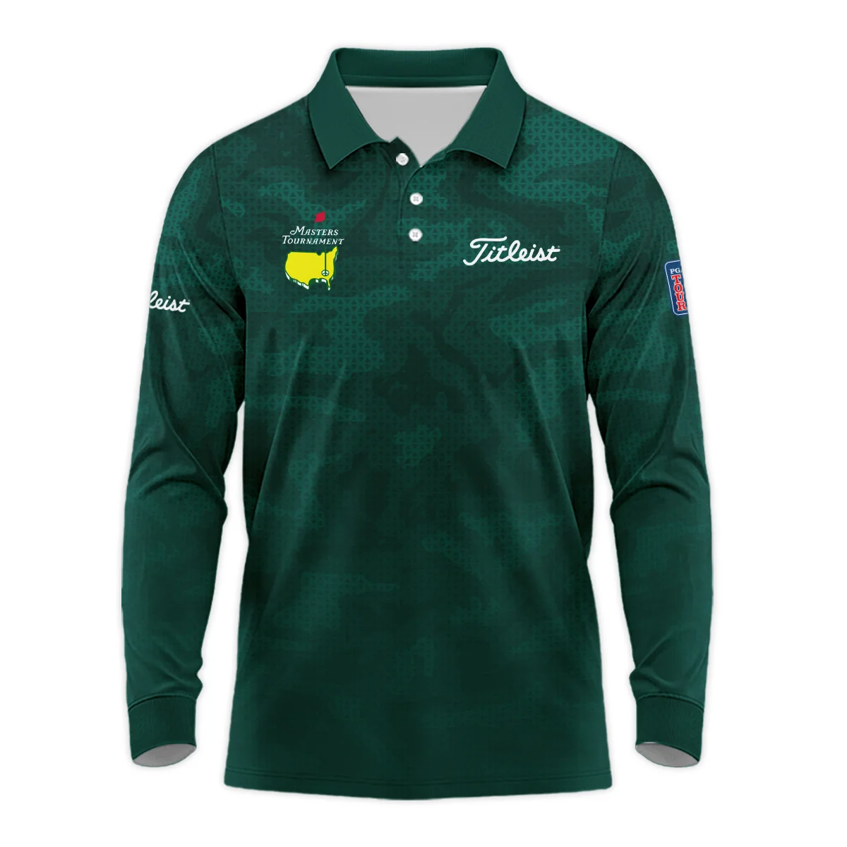 Long Polo Shirt Masters Tournament Titleist Personalized, Classic Golf Style Elegant Design, HOMT01032402TLLPL