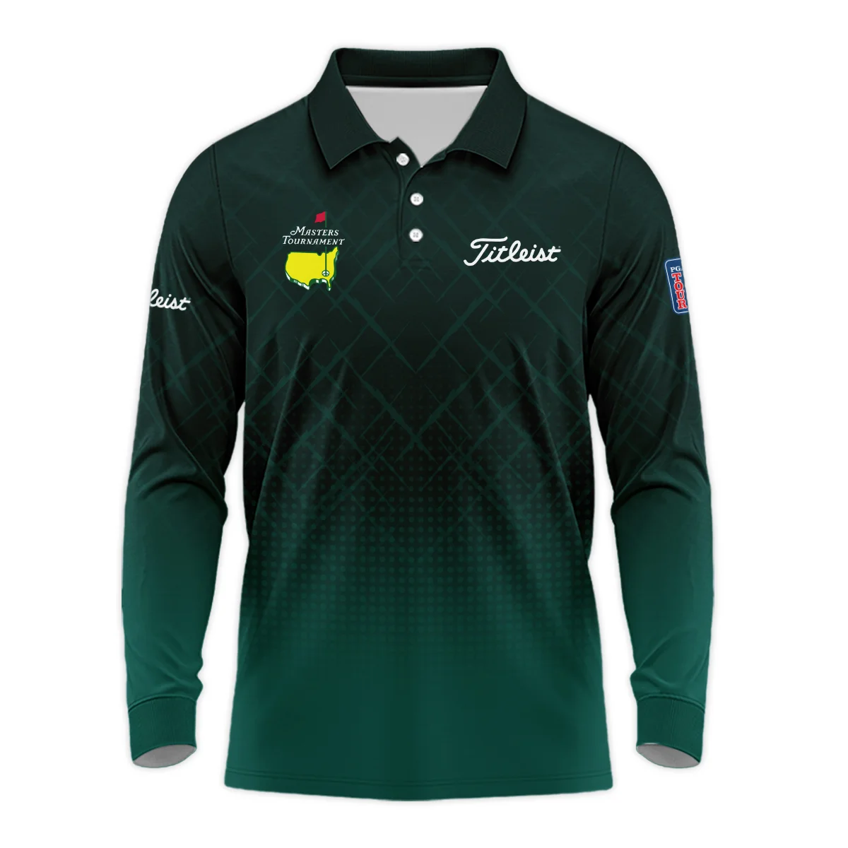 Long Polo Shirt Masters Tournament Titleist Personalized, Tournament Ready Breathable Material, HOMT27022401TLLPL