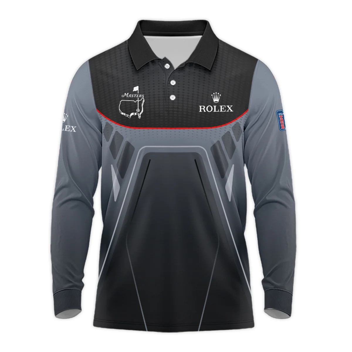 Long Polo Shirt Rolex Personalized Masters Tournament, Elegant Design Limited Edition, HOMT311024A01ROXLPL