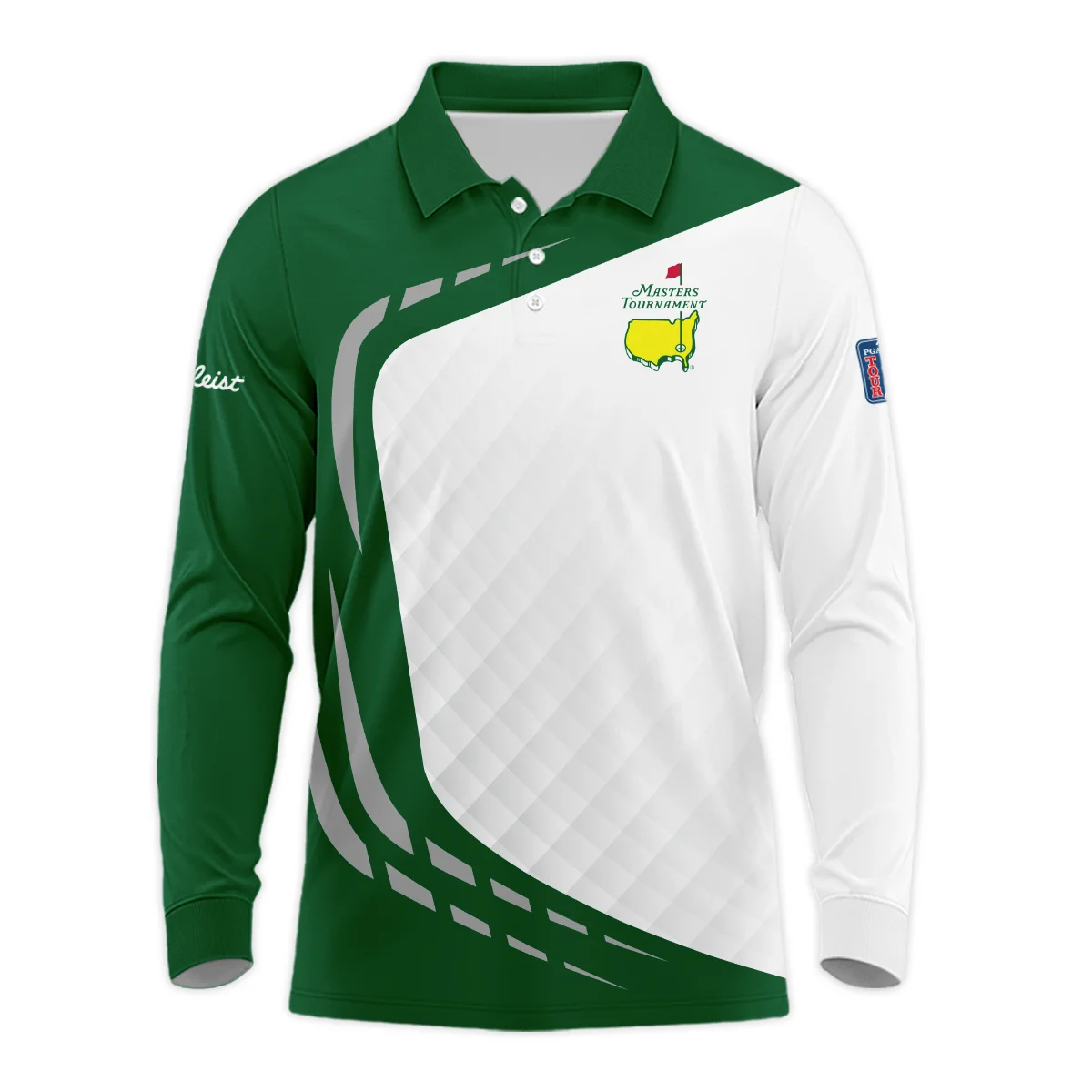 Long Polo Shirt Titleist Personalized Masters Tournament, Golf Essentials Stylish Look, HOMT030125A04TLLPL