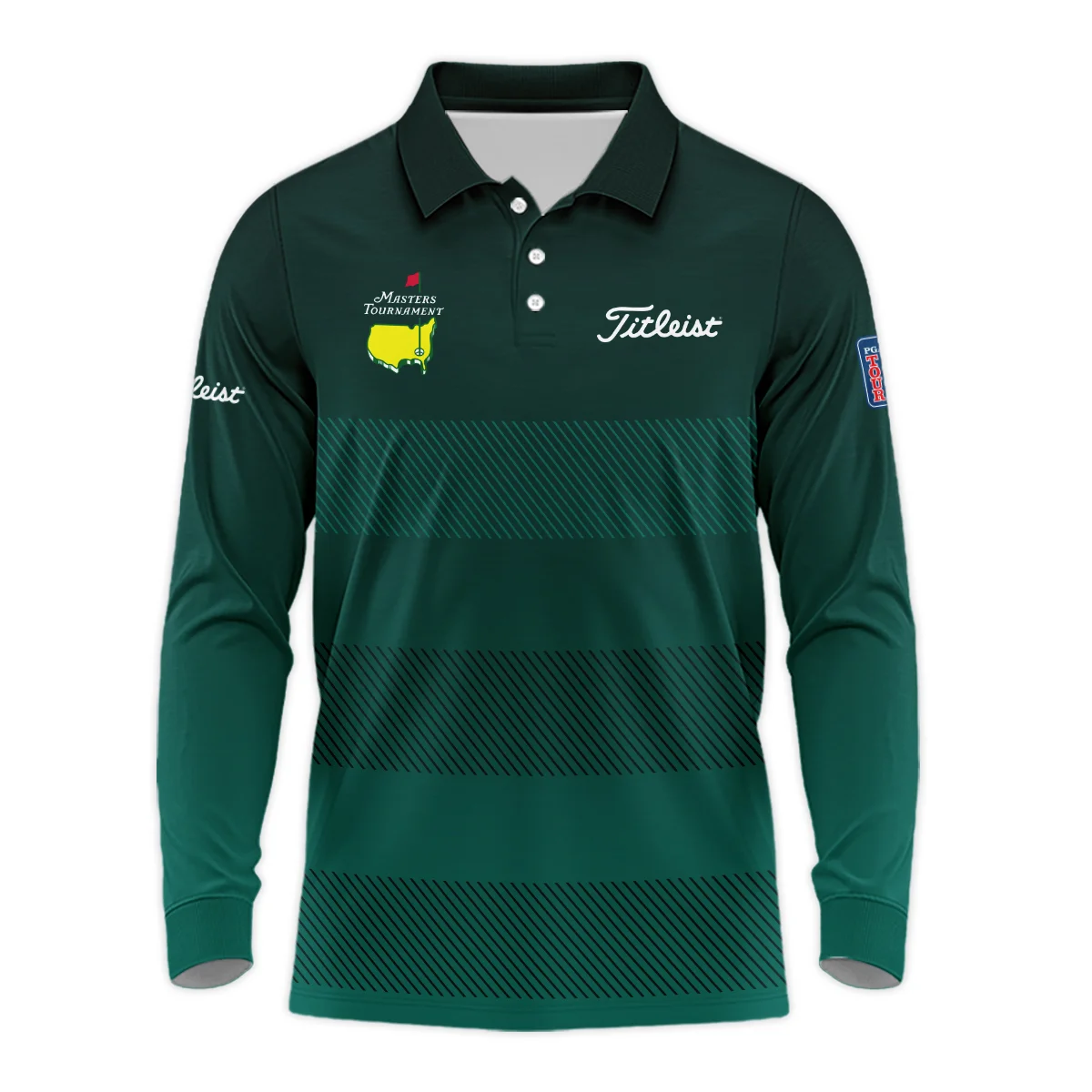 Long Polo Shirt Titleist Personalized Masters Tournament, On-Course Comfort Tournament Ready, HOMT110324A02TLLPL