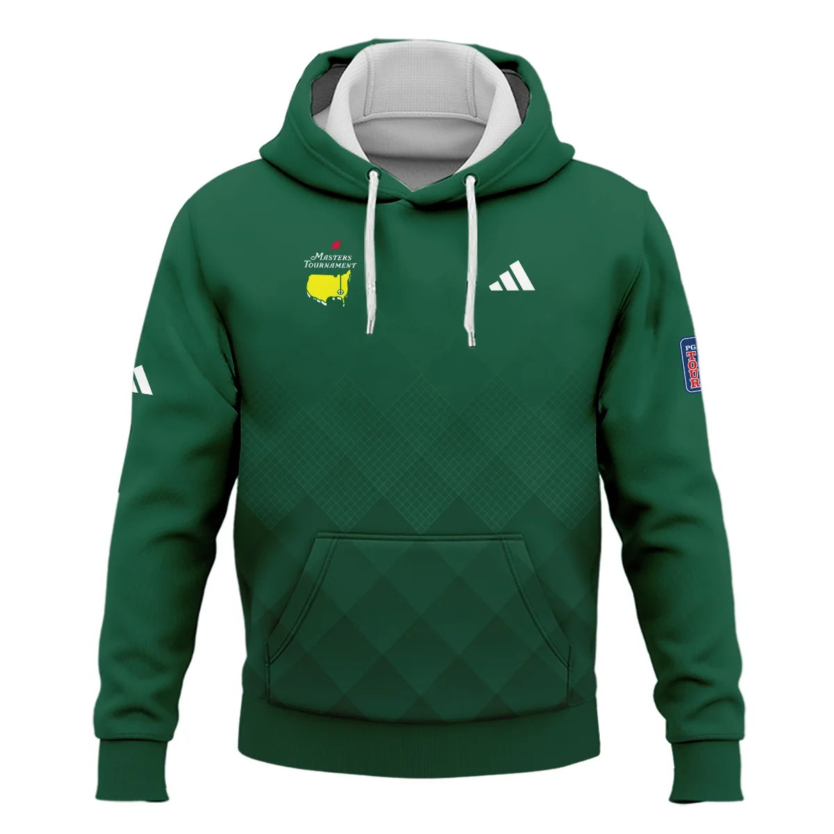 Masters Tournament Adidas Gradient Dark Green Pattern Hoodie Shirt Style Classic Hoodie Shirt