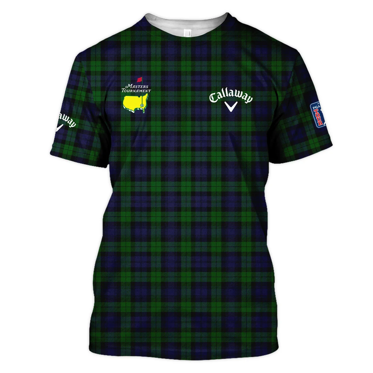 Masters Tournament Callaway Golf Unisex T-Shirt Sports Green Purple Black Watch Tartan Plaid Sports All Over Print T-Shirt