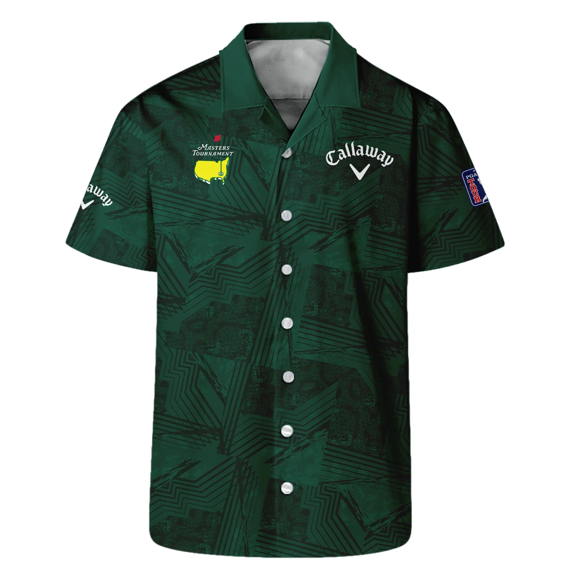 Masters Tournament Callaway Sublimation Sports Dark Green Hawaiian Shirt Style Classic Oversized Hawaiian Shirt