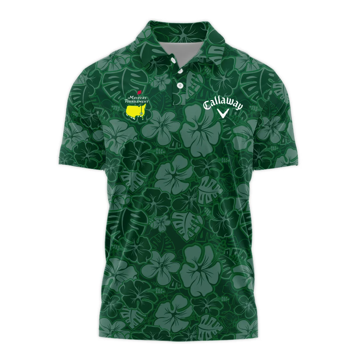 Masters Tournament Callaway Tileable Seamless Hawaiian Pattern Polo Shirt Style Classic Polo Shirt For Men