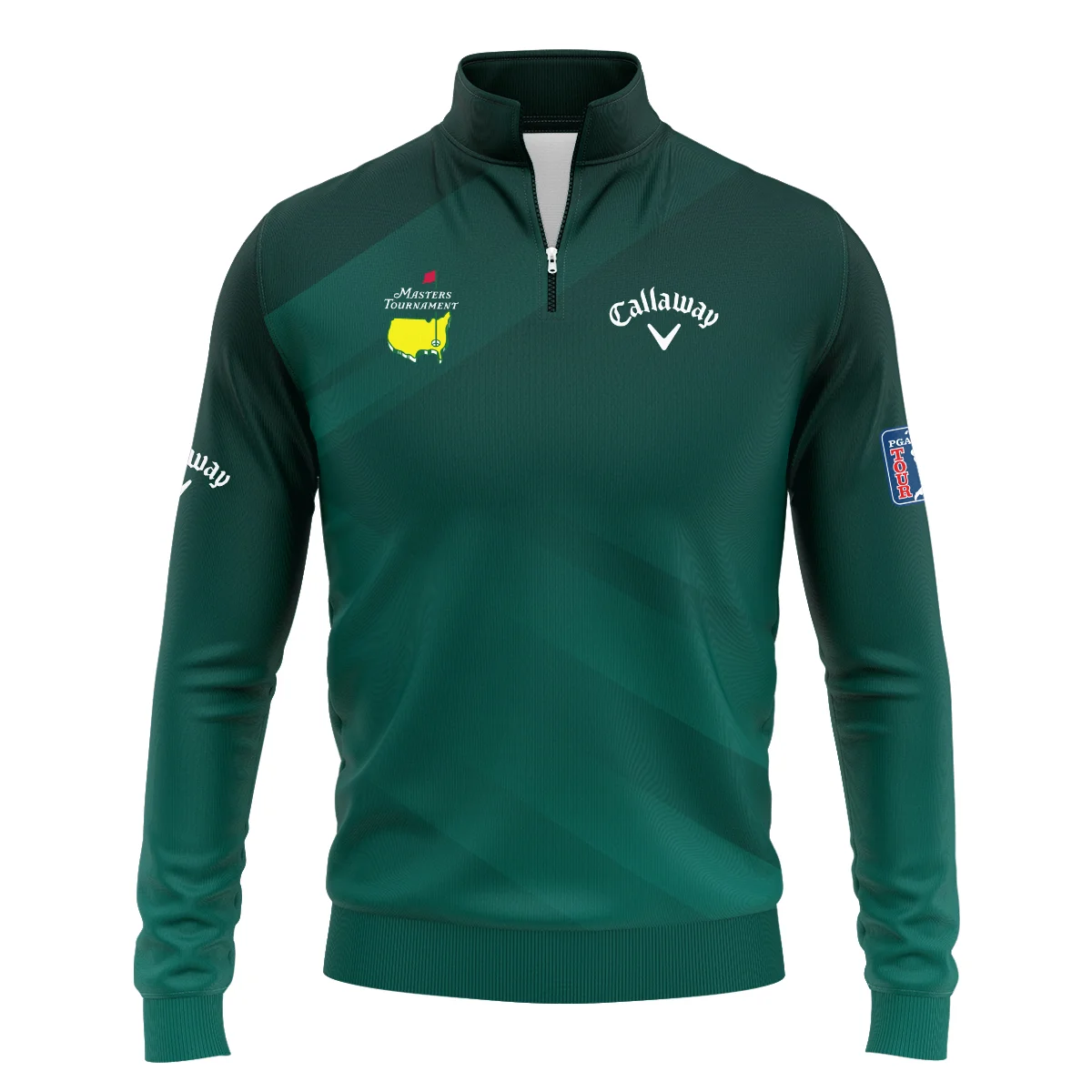 Masters Tournament Dark Green Gradient Golf Sport Callaway Quarter-Zip Jacket Style Classic Quarter-Zip Jacket