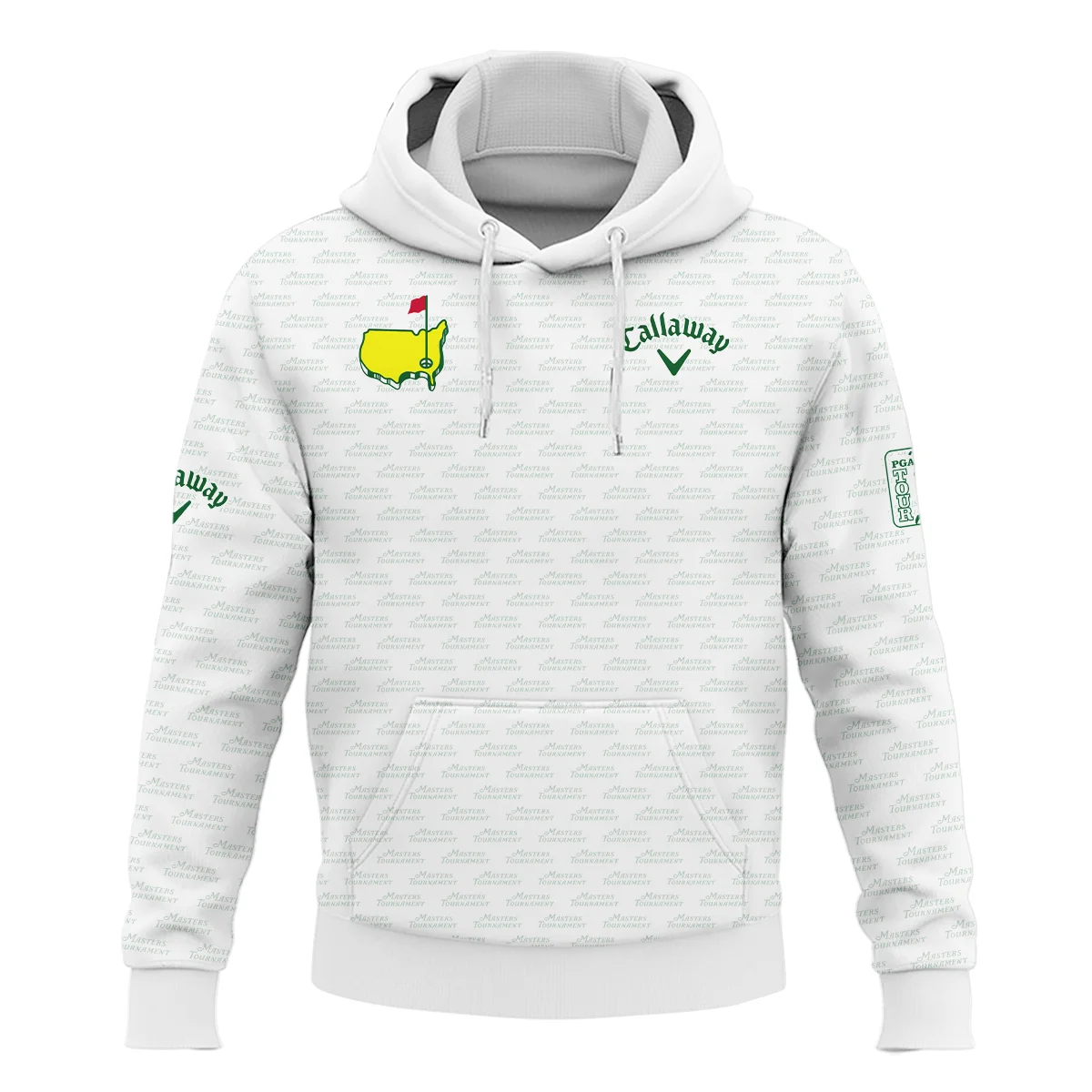 Masters Tournament Golf Titleist Hoodie Shirt Logo Text Pattern White Green Golf Sports All Over Print Hoodie Shirt