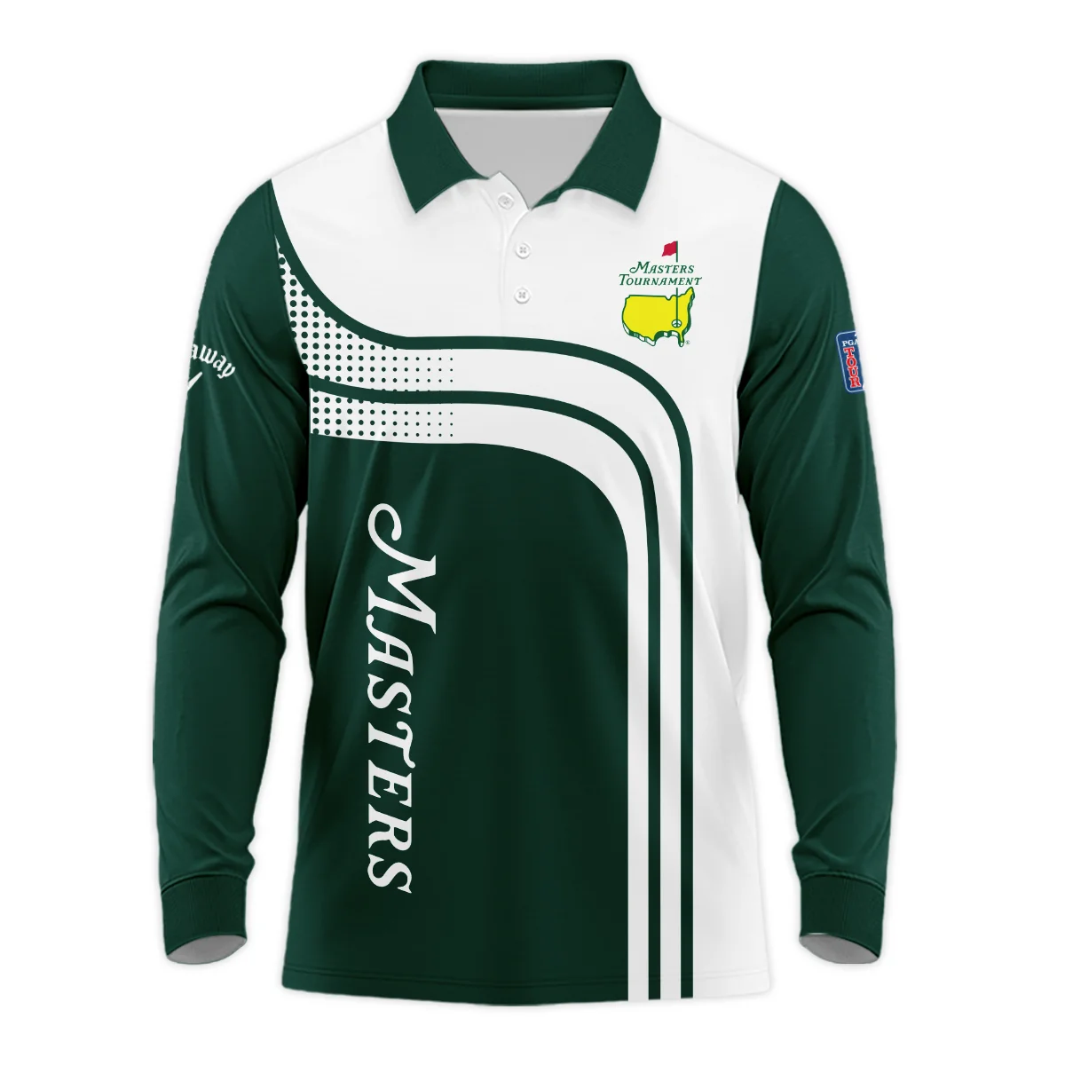 Masters Tournament Long Polo Shirt Callaway Personalized, High-Performance Limited Run, HOMT030125A02CLWLPL