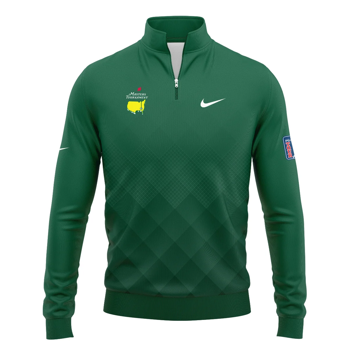 Masters Tournament Nike Gradient Dark Green Pattern Quarter-Zip Jacket Style Classic Quarter-Zip Jacket