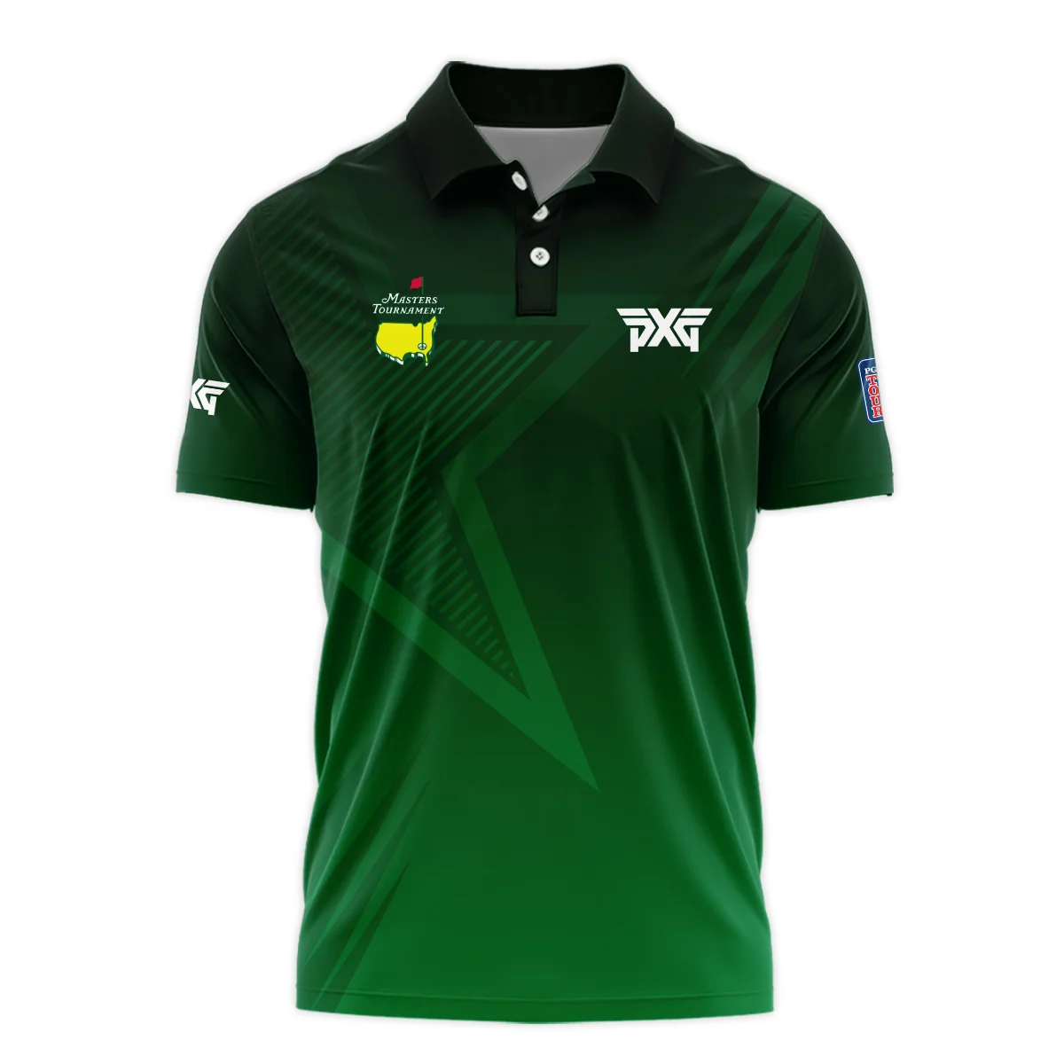 Masters Tournament Parsons Xtreme Golf Dark Green Star Pattern Polo Shirt Style Classic Polo Shirt For Men