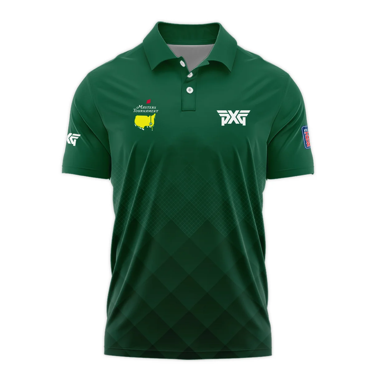 Masters Tournament Parsons Xtreme Golf Gradient Dark Green Pattern Polo Shirt Style Classic Polo Shirt For Men