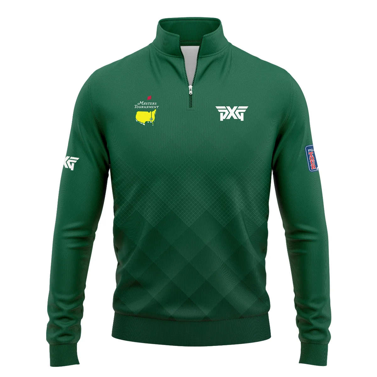 Masters Tournament Parsons Xtreme Golf Gradient Dark Green Pattern Quarter-Zip Jacket Style Classic Quarter-Zip Jacket