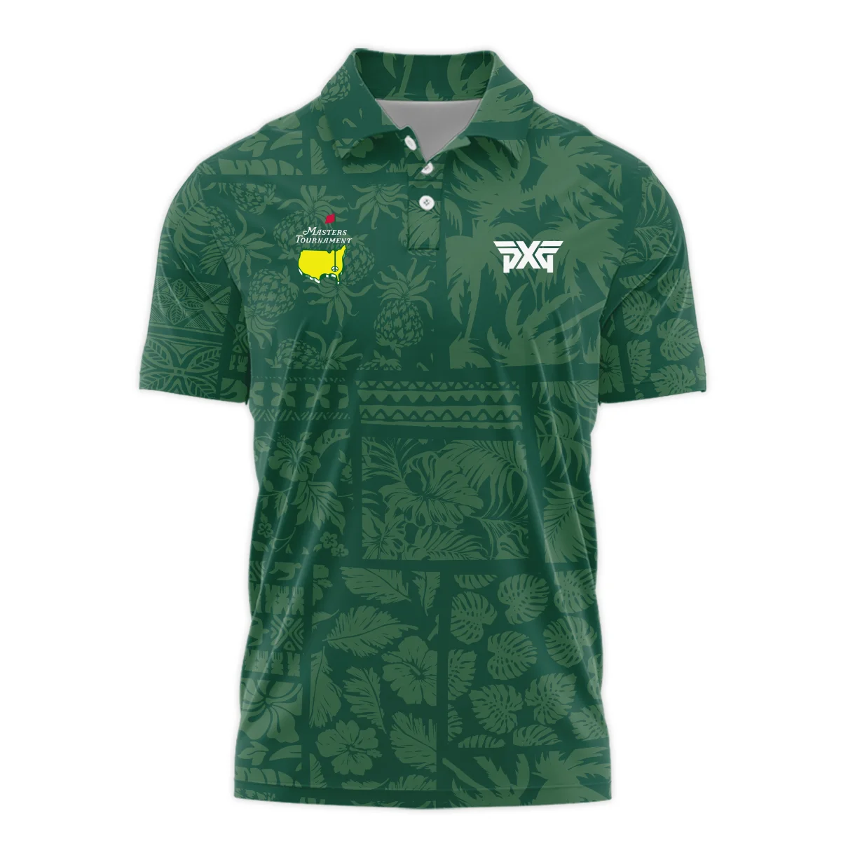 Masters Tournament Parsons Xtreme Golf Hawaiian Style Fabric Patchwork Polo Shirt Style Classic Polo Shirt For Men