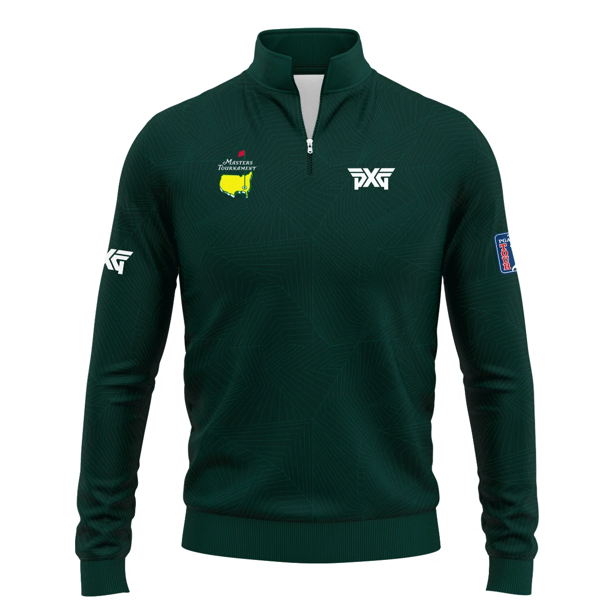 Dark Green Abstract Sport Masters Tournament Ping Quarter-Zip Jacket Style Classic Quarter-Zip Jacket