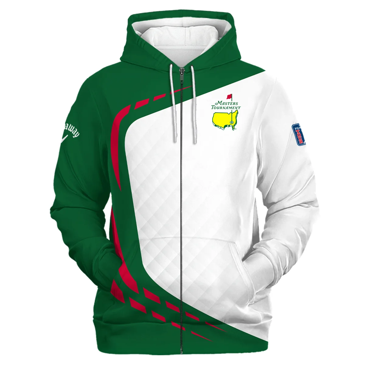 Masters Tournament Personalized Callaway Zipper Hoodie, Durable Design Timeless Appeal, HOMT030125A03CLWZHD