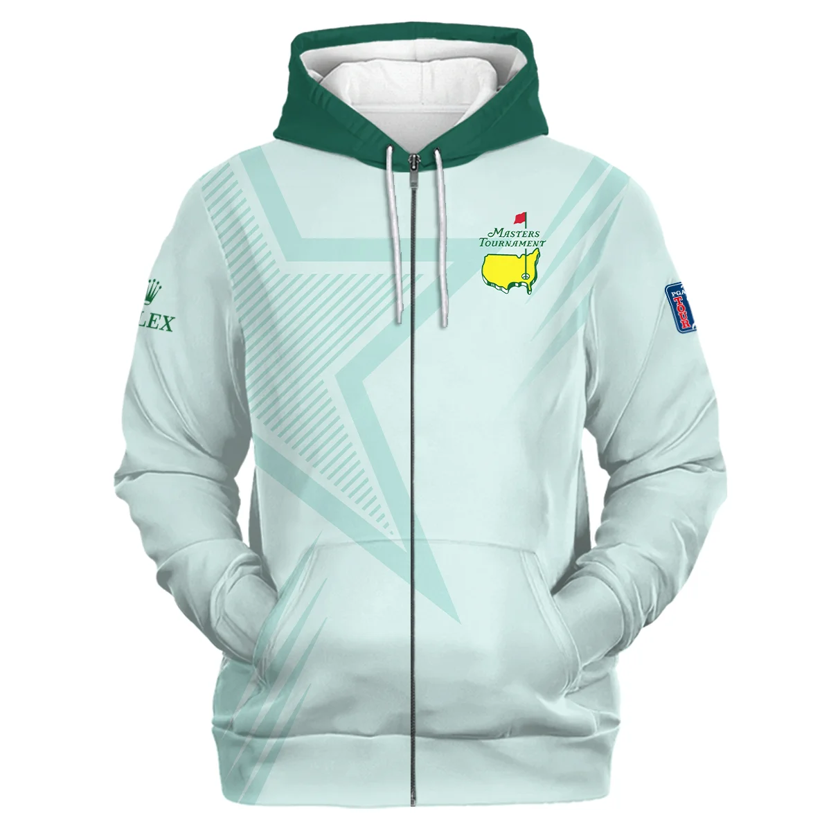 Masters Tournament Personalized Rolex Zipper Hoodie, Special Edition Casual Style, HOMT251224A01ROXZHD