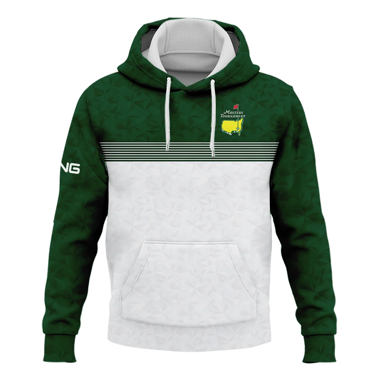 Masters Tournament Ping Hoodie Shirt White Pattern White Geometric Abstract Polygon Shape Hoodie Shirt