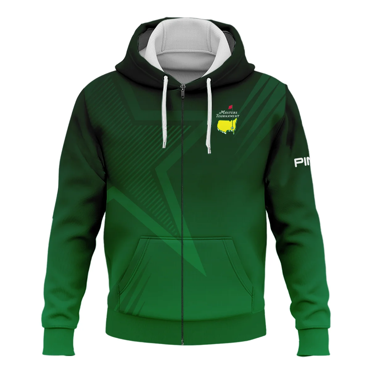 Masters Tournament Star Dark Green Pattern Zipper Hoodie Shirt Style Classic Zipper Hoodie Shirt