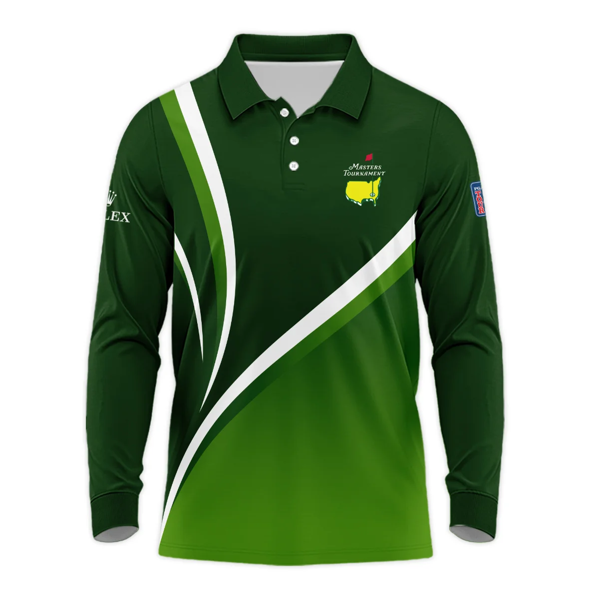 Masters Tournament Rolex Personalized Long Polo Shirt, Exclusive Design Casual Style, HOMT301224A01ROXLPL