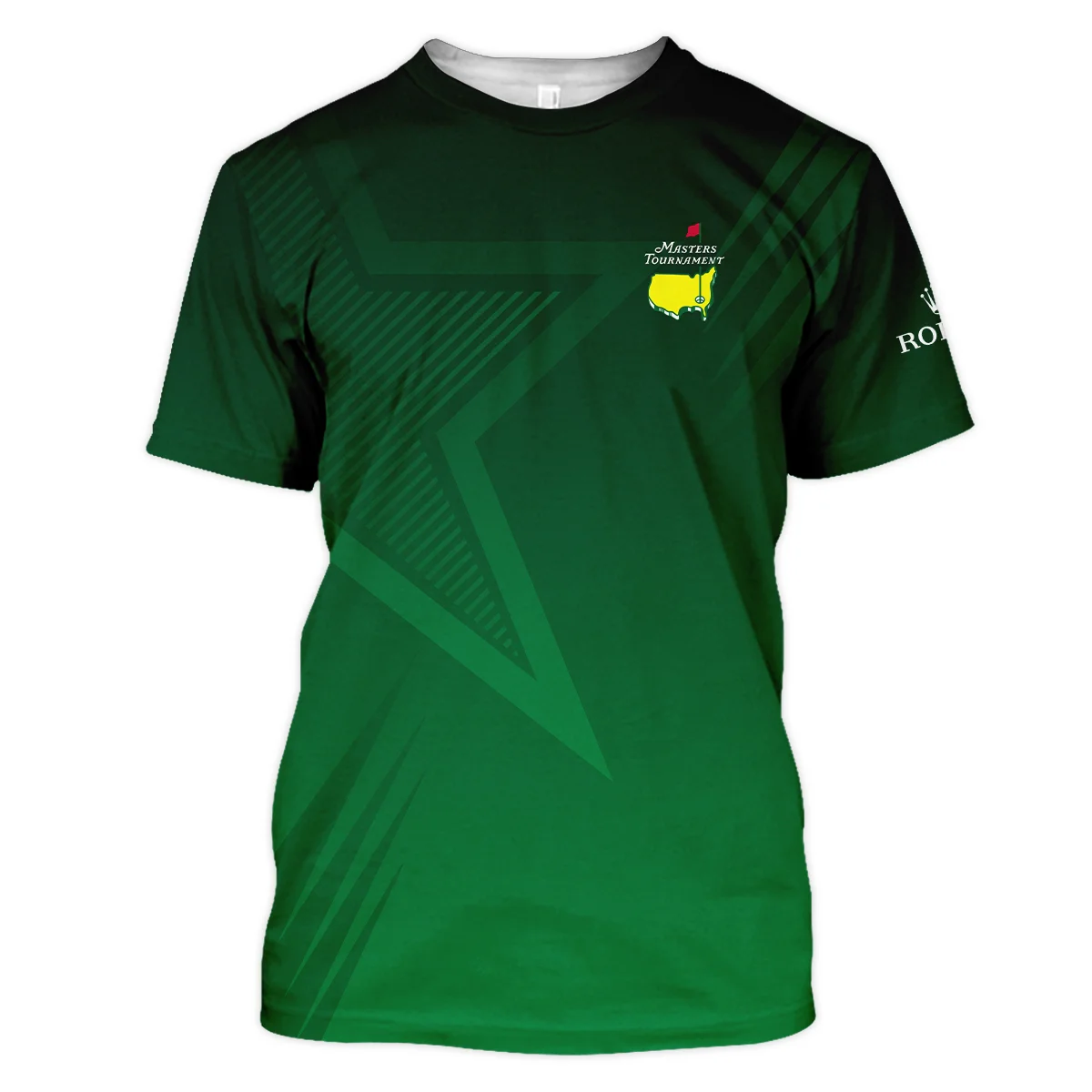 Rolex Masters Tournament Dark Green Star Pattern Unisex T-Shirt Style Classic T-Shirt