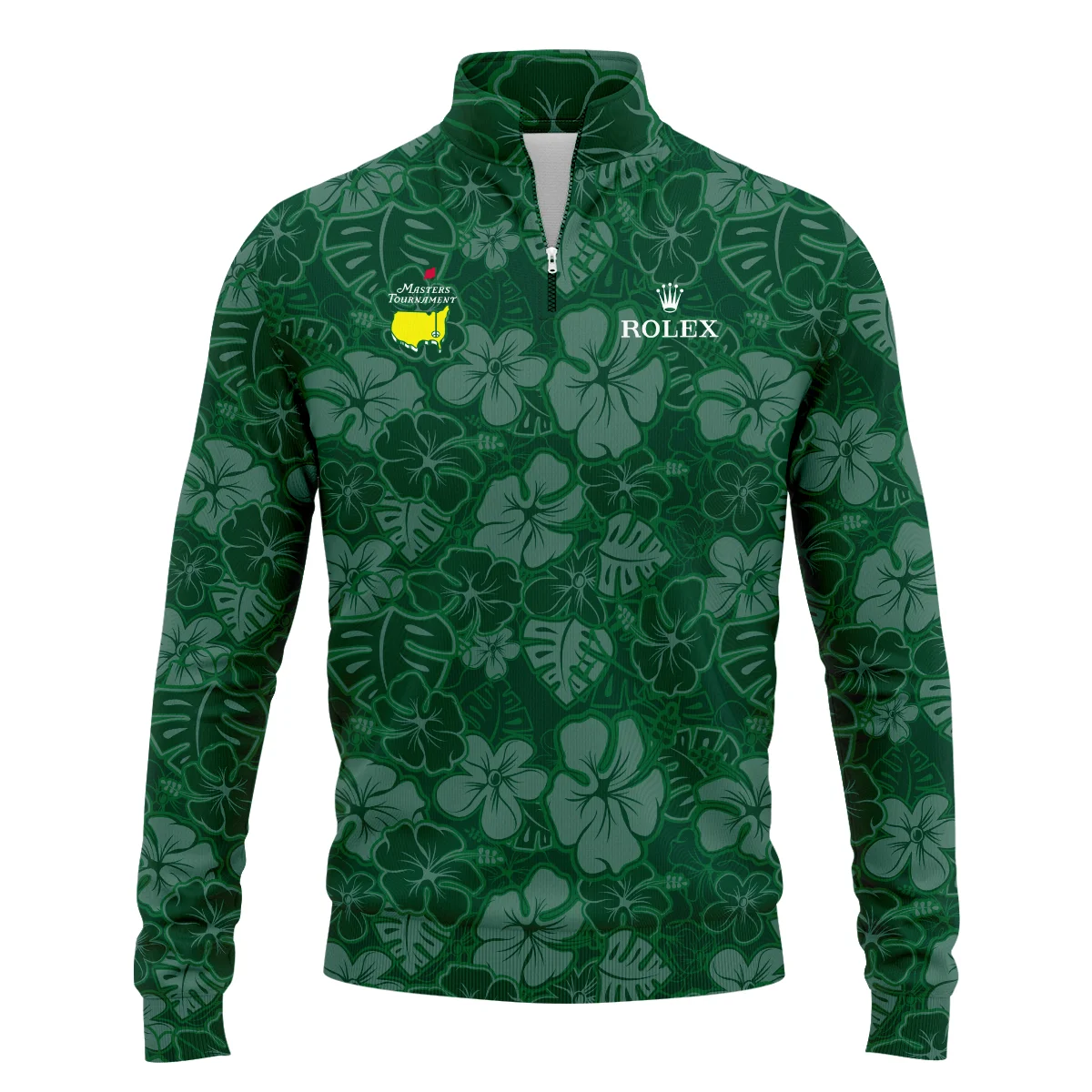 Masters Tournament Parsons Xtreme Golf Tileable Seamless Hawaiian Pattern Quarter-Zip Jacket Style Classic Quarter-Zip Jacket